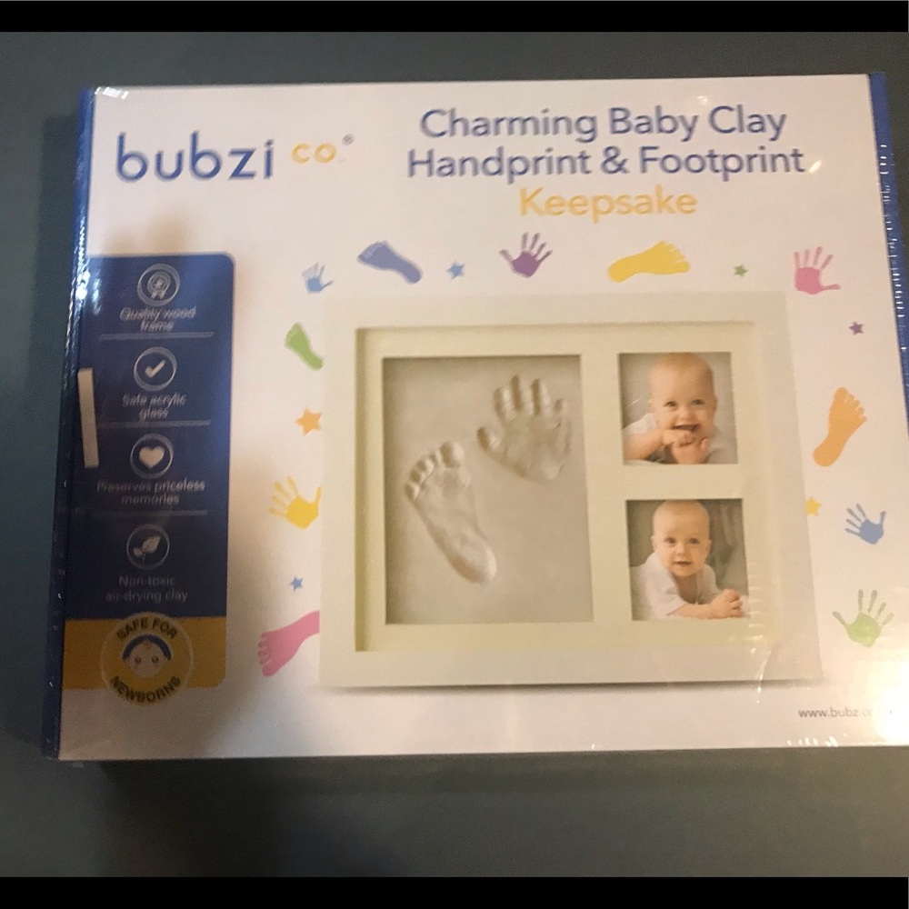 Bubzi handprint and footprint photo frame